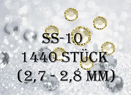 ss10 -1440 Stück - Straßsteinchen (2,7 - 2,8mm)