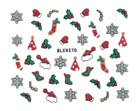 Sticker *Eiskristalle,Fäustlinge,Socken,Nikolausmütze* #BLE927