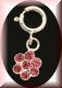 Piercing Blume mit 7 rosé Zirkonia -Silber925 -NP014D