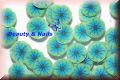 Fimo - Blume blaugrün #mi010 - 1 Stange