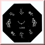 Stamping Schablone  *Sterne & Stars -#LO03